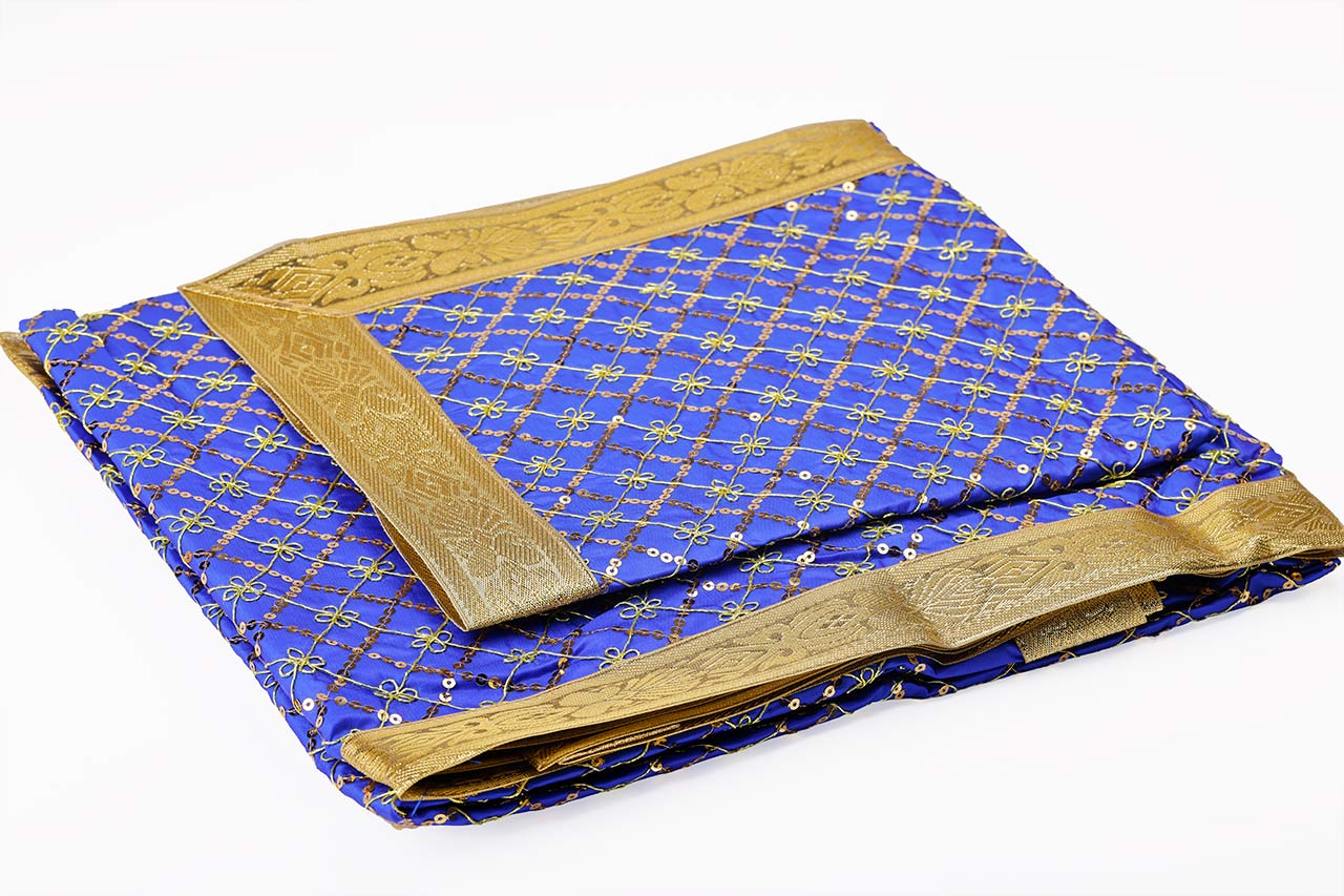 Blue Shade Embroided Double Rumala Sahib Blue Shade Embroided Double Rumala Sahib